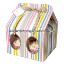 Custom small lovely cupcake box
