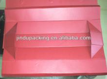 Up-maket and folding red wine paper packaging box