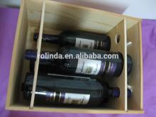 Wooden Champagne box for six bottle wooden wine gift box