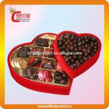 High quality luxury chocolate gift box with heart shap fancy empty chocolate boxes wholesale