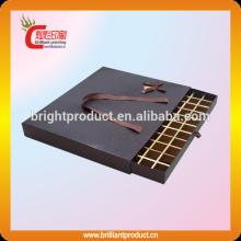 dark chocolate box for wedding invitation high quality chocolate bar box, empty box for chocolate wh