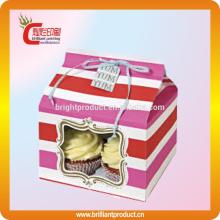 Custom printed cup cake box packaging,cardboard cup cake box small cake boxes manufacturer
