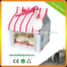 Cute handmade  house  shape gift box,paper box type  house   design s