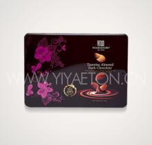 Dark Chocolate Box with Gorgeous Flower