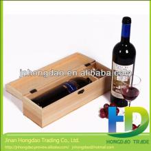 Champagne wooden wine box,wholesale wine boxes,red wine wooden boxes,for single wth handle champagne