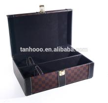  Leather   wine   carrier  high class red  wine  case