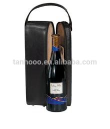 charming single bottle PU leather red wine carrier for gift