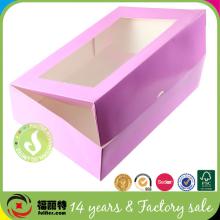 Dongguan custom paper cake box design with window