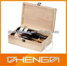 Good Quality Custom Make Wooden Red Wine Box with Holder