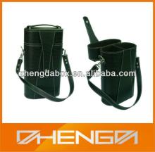 Hot!!! Customized Made-in-China Easy Carry Leather Red Wine Box(ZDW13-E013)