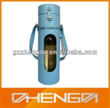 Best Sell factory custom made light blue leather red wine box (ZDS-F370)