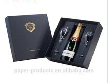 OEM custom name  brand  wine paper packaging boxes /champagne flute paper packaging boxes