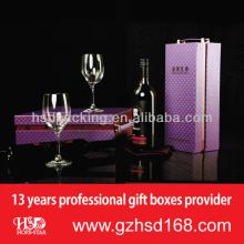 nice quality hot sale champagne glass gift box china supplier