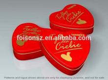 cute bride and groom wedding favor gift box, candy box  heart   tin  box