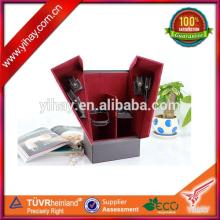 Exquisite  pu   leather  red wine packaging box