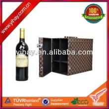 PU leather six bottles wine box ,red wine box ,wood wine box