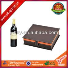 PU leather four wine box ,red wine box ,wood wine box