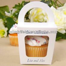  eco   material  paper food box , cake box packing , cardboard box with handle
