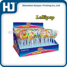 Custom printed paper lollipop display boxes , candy counter display box