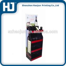 Special 4 floor corrugated cardboard display,Red wine display shelf