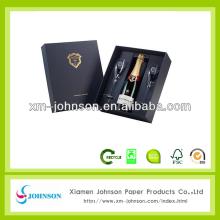 cardboard gift champagne box with lid
