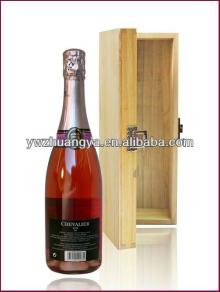 High quality pine wood champagne gift packaging box