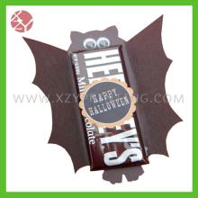 Cardboard box for chocolate bar packaging