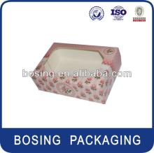 Kraft paper cake boxes with window