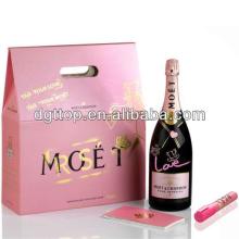  FSC ,BSCI Factory;Customized Pink Champagne Bottle Boxes