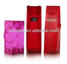 foldable PET red wine box with offset printing