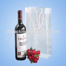 clear  PVC   material  plastic box with lock for red wine
