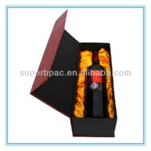 luxurious red  wine  single  wine   glass  box custom in china