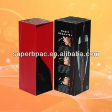 2014 NEWEST luxury  decorative   paper  red wine box packaging made in China