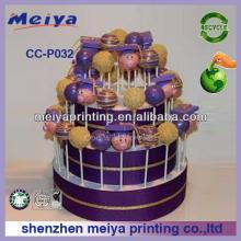 3 Tire pretty lollipop Display Stand/Cake pop Stand/Lollipop Shelf with purple color
