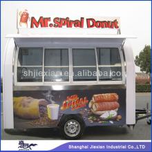 2014 FS290D Luxury Outdoor Restaurant Mobile Fast Food Cart with Wheels