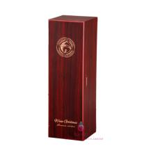 luxury glossy wooden wine box and red wine gift box