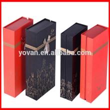 Chinese High Quality Paper Gift Single Bottle Red Wine Box Wholesale