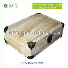 Hot sale and popular vintage wooden wine packaging box