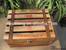 Cheap antique  wooden   crate  box for sale,printed with customized logo