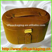 Oval shape red wine paper packaging box