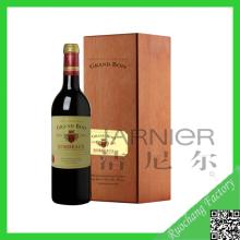Fancy  wooden   wine   box  for one bottle, wooden   box es for  wine  bottles,cinnamon wood  box 