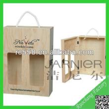 Hot selling natural wooden wine or champagne box,wooden wine or champagne box