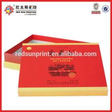 Fashion Design Good Quality Rigid Red Wine Paper