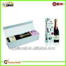 Paper Packaging Champagne Bottle Gift Box With Flutes