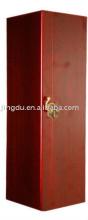 High quality red wine wooden box for one bottle