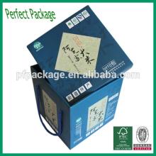 Wholesale Custom Made Blue Kraft Paper Tea Box