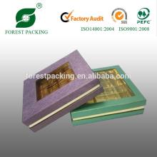 CHOCOLATE CANDY PACKAGING BOX with  PVC   WINDOW  FP900360