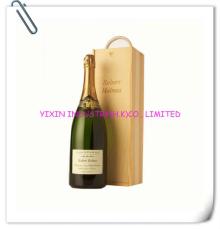 2014 Champagne &  wooden  gift box with s lid ing  lid 