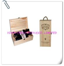 New design well polish natural color wooden red wine box YIXING1122
