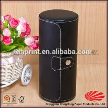 Round cardboard red wine  box   magnet ic